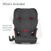 imageUPPAbaby Alta V2 High Back Booster SeatSevenPosition Active Support Headrest for Growing ChildrenSecureFit Integrated Belt Guide  PositionerCup Holder IncludedJake Black MlangeCharcoal Mlange