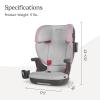 imageUPPAbaby Alta V2 High Back Booster SeatSevenPosition Active Support Headrest for Growing ChildrenSecureFit Integrated Belt Guide  PositionerCup Holder IncludedJake Black MlangeGrey mlange