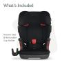imageUPPAbaby Alta V2 High Back Booster SeatSevenPosition Active Support Headrest for Growing ChildrenSecureFit Integrated Belt Guide  PositionerCup Holder IncludedJake Black MlangeBlack Mlange