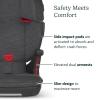 imageUPPAbaby Alta V2 High Back Booster SeatSevenPosition Active Support Headrest for Growing ChildrenSecureFit Integrated Belt Guide  PositionerCup Holder IncludedJake Black MlangeCharcoal Mlange