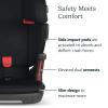 imageUPPAbaby Alta V2 High Back Booster SeatSevenPosition Active Support Headrest for Growing ChildrenSecureFit Integrated Belt Guide  PositionerCup Holder IncludedJake Black MlangeBlack Mlange