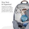 imageUPPAbaby Changing BackpackMultiple Storage CompartmentsStroller Strap AttachmentBottle Insulator and Changing Pad IncludedDeclan Oat MlangeChestnut LeatherAnthony White and Grey ChenilleChestnut Leather
