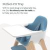 imageUPPAbaby Ciro High ChairSleek EasytoClean DesignPerfectFit Tray to Bring Baby to TablePatentPending HarnessDualPosition 180Degree Rotating FootrestChloe GreyRubberwoodCaleb