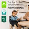 imageUPPAbaby Ciro High ChairSleek EasytoClean DesignPerfectFit Tray to Bring Baby to TablePatentPending HarnessDualPosition 180Degree Rotating FootrestChloe GreyRubberwoodEmrick