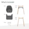 imageUPPAbaby Ciro High ChairSleek EasytoClean DesignPerfectFit Tray to Bring Baby to TablePatentPending HarnessDualPosition 180Degree Rotating FootrestChloe GreyRubberwoodJake