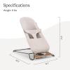 imageUPPAbaby Mira BouncerPortable 2in1 Bouncer  Seat Grows with Your BabyGREENGuard Gold JPMA  FSC CertifiedCozy Seat Liner  Storage Bag IncludedStella Grey MlangeSilver ChromeMaple WoodCharlie