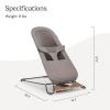imageUPPAbaby Mira BouncerPortable 2in1 Bouncer  Seat Grows with Your BabyGREENGuard Gold JPMA  FSC CertifiedCozy Seat Liner  Storage Bag IncludedStella Grey MlangeSilver ChromeMaple WoodWells