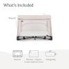 imageUPPAbaby Remi Playard  Deluxe 3in1 Portable Playard Bedside Bassinet  Travel Crib Mesh Bassinet Mattress Organic Cotton Mattress Cover  Storage Bag Included  Charlie Sand MlangeCharlie Sand Mlange