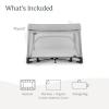 imageUPPAbaby Remi Playard  Deluxe 3in1 Portable Playard Bedside Bassinet  Travel Crib Mesh Bassinet Mattress Organic Cotton Mattress Cover  Storage Bag Included  Charlie Sand MlangeStella Grey Brushed Mlange