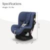 imageUPPAbaby Rove Convertible Car Seat  2in1 Rear  Forward Facing  Quick  Secure 3Step Install  Intuitive Safety Technology  Comfort Features  Cup Holder Included  Kavneer Almond MlangeCody Coastal Blue