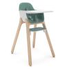 imageUPPAbaby Ciro High ChairSleek EasytoClean DesignPerfectFit Tray to Bring Baby to TablePatentPending HarnessDualPosition 180Degree Rotating FootrestChloe GreyRubberwoodEmrick