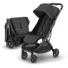 imageUPPAbaby Minu V3 Travel Stroller  Lightweight  Compact Design  OneHand Fold  Unfold  from Birth  Overhead Compatible  Dillan Stone BlueCarbon FrameSand LeatherJake