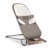 imageUPPAbaby Mira BouncerPortable 2in1 Bouncer  Seat Grows with Your BabyGREENGuard Gold JPMA  FSC CertifiedCozy Seat Liner  Storage Bag IncludedStella Grey MlangeSilver ChromeMaple WoodWells