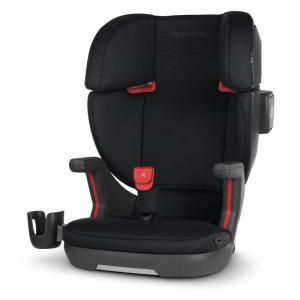 imageUPPAbaby Alta V2 High Back Booster SeatSevenPosition Active Support Headrest for Growing ChildrenSecureFit Integrated Belt Guide  PositionerCup Holder IncludedJake Black MlangeBlack Mlange
