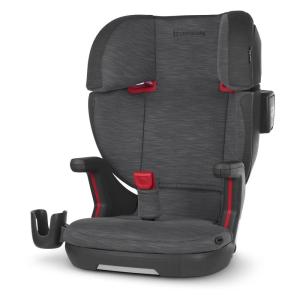 imageUPPAbaby Alta V2 High Back Booster SeatSevenPosition Active Support Headrest for Growing ChildrenSecureFit Integrated Belt Guide  PositionerCup Holder IncludedJake Black MlangeCharcoal Mlange
