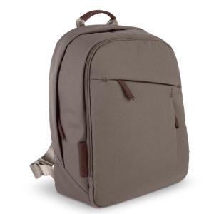 imageUPPAbaby Changing BackpackMultiple Storage CompartmentsStroller Strap AttachmentBottle Insulator and Changing Pad IncludedDeclan Oat MlangeChestnut LeatherTheo Dark TaupeChestnut Leather