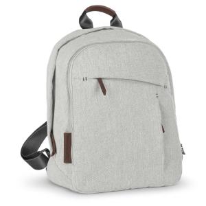 imageUPPAbaby Changing BackpackMultiple Storage CompartmentsStroller Strap AttachmentBottle Insulator and Changing Pad IncludedDeclan Oat MlangeChestnut LeatherAnthony White and Grey ChenilleChestnut Leather