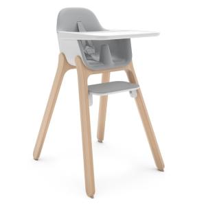 imageUPPAbaby Ciro High ChairSleek EasytoClean DesignPerfectFit Tray to Bring Baby to TablePatentPending HarnessDualPosition 180Degree Rotating FootrestChloe GreyRubberwoodChloe