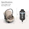 imageUPPAbaby Aria Lightweight Infant Car SeatJust Under 6 lbs for Easy PortabilityBase with Load Leg  Infant Insert IncludedDirect Stroller AttachmentGreyson Charcoal MlangeSaddle LeatherDeclan