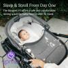 imageUPPAbaby Bassinet V3  Compatible with Vista Cruz Ridge Strollers  Overnight Sleep Solution  Mattress Sheet and Bug Shield Included  Greyson Charcoal MlangeCarbon FrameCallum Stone Blue