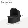 imageUPPAbaby Bassinet V3  Compatible with Vista Cruz Ridge Strollers  Overnight Sleep Solution  Mattress Sheet and Bug Shield Included  Greyson Charcoal MlangeCarbon FrameJake Charcoal