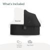 imageUPPAbaby Bassinet V3  Compatible with Vista Cruz Ridge Strollers  Overnight Sleep Solution  Mattress Sheet and Bug Shield Included  Greyson Charcoal MlangeCarbon FrameJake Charcoal