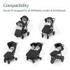 imageUPPAbaby CozyGanoosh Footmuff  Easily Attaches to UPPAbaby Strollers  RumbleSeat  Ultraplush WeatherProof  Winter Stroller Cover  Jake CharcoalSavannah Pearl Gray Jacquard