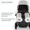 imageUPPAbaby CozyHandmuffEasily Attaches to Stroller HandlebarsUltraPlush WeatherProof Hand ProtectionStella GreySavannah Pearl Gray Jacquard