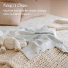 imageUPPAbaby Knit BlanketSoft and ComfortableMachine WashablePerfect for GiftingGrey Grey PlaidBlue
