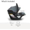 imageUPPAbaby Mesa V3 Infant Car Seat  Easy Installation  SmartSecure Technology  Attaches to Stroller  Base  Infant Insert Included  Callum Stone Blue