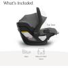 imageUPPAbaby Mesa V3 Infant Car Seat  Easy Installation  SmartSecure Technology  Attaches to Stroller  Base  Infant Insert Included  Greyson Charcoal Mlange