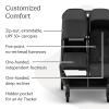 imageUPPAbaby Minu Duo SidebySide Double Stroller  Lightweight  Compact Design for Travel  Easy Fold From Birth to Toddler  Independent Recline GreysonCharcoal MlangeCarbon FrameSaddle LeatherJake CharcoalCarbon FrameBlack Leather