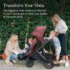 imageUPPAbaby PiggyBack RideAlong Board for Vista Vista V2 and Vista V3 Strollers  Quick Attachment for Children to Stand  Stroll  55 lbs Weight Capacity