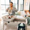 imageUPPAbaby Remi Changing StationWipeable SurfaceSimple Attachment and StorageCharlie Sand MlangeWells Dark Taupe Mlange