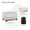 imageUPPAbaby Remi Playard Bundle Includes Remi Playard  Changing Station  Changing Station Organizer Travel Crib  Mesh Bassinet Storage Bag and Mattress Cover Included  Charlie Sand MlangeCharlie