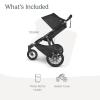 imageUPPAbaby Ridge Jogging StrollerDurable Performance Jogger with NeverFlat TiresBuilt for Walking Running HikingWater Bottle Holder ampamp Basket Cover IncludedGwen Green MlangeCarbon FrameJake Charcoal