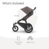 imageUPPAbaby Ridge Jogging StrollerDurable Performance Jogger with NeverFlat TiresBuilt for Walking Running HikingWater Bottle Holder ampamp Basket Cover IncludedGwen Green MlangeCarbon FrameTheo