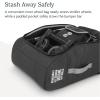 imageUPPAbaby Travel Bag for all Minu Stroller Models  Backpack Style with Inner Wheel Bag  Storage Pocket  Durable Design with TravelSafe ProtectionLetter Print