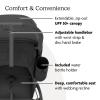 imageUPPAbaby Travel System  Ridge Stroller  Aria Lightweight Car Seat Combo  Toddler Seat Rain Shield Bug Shield Car Seat Base with Load Leg  Infant Insert Included  Jake CharcoalJake Charcoal