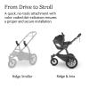 imageUPPAbaby Travel System  Ridge Stroller  Aria Lightweight Car Seat Combo  Toddler Seat Rain Shield Bug Shield Car Seat Base with Load Leg  Infant Insert Included  Jake CharcoalJake Charcoal