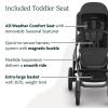 imageUPPAbaby Travel System  Vista V3 Stroller  Aria Lightweight Car Seat Combo  Toddler Seat Car Seat Base with Load Leg  Infant Insert Included  Savannah Pearl Grey Jacquard  Anthony GreyJakeAnthony