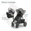 imageUPPAbaby Travel System  Vista V3 Stroller  Aria Lightweight Car Seat Combo  Toddler Seat Car Seat Base with Load Leg  Infant Insert Included  Savannah Pearl Grey Jacquard  Anthony GreyGreysonAnthony