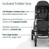 imageUPPAbaby Travel System  Vista V3 Stroller  Mesa V2 Infant Car Seat Combo  Toddler Seat Rain Shield Bug Shield Storage Bag Car Seat Base  Infant Insert Included  Jake CharcoalJake
