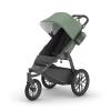imageUPPAbaby Ridge Jogging StrollerDurable Performance Jogger with NeverFlat TiresBuilt for Walking Running HikingWater Bottle Holder ampamp Basket Cover IncludedGwen Green MlangeCarbon FrameGwen