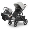 imageUPPAbaby Travel System  Vista V3 Stroller  Aria Lightweight Car Seat Combo  Toddler Seat Car Seat Base with Load Leg  Infant Insert Included  Savannah Pearl Grey Jacquard  Anthony GreySavannahAnthony