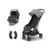 imageUPPAbaby Travel System Includes Minu V3 Stroller  Mesa V2 Infant Car Seat Combo  Adapters Car Seat Base  Infant Insert Included  Greyson Charcoal MlangeGreyson