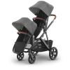 imageUPPAbaby Vista V3 Stroller  RumbleSeat V3  Convertible SingleToDouble Stroller System Toddler Seat RumbleSeat Accessory Adapters Included Greyson Charcoal MlangeCarbon FrameSaddle LeatherGreyson