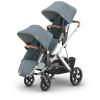 imageUPPAbaby Vista V3 Stroller  RumbleSeat V3  Convertible SingletoDouble Stroller System  Toddler Seat RumbleSeat Accessory Adapters Included  Callum Stone BlueSilver FrameSand LeatherCallum