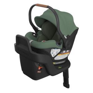 imageUPPAbaby Aria Lightweight Infant Car SeatJust Under 6 lbs for Easy PortabilityBase with Load Leg  Infant Insert IncludedDirect Stroller AttachmentGreyson Charcoal MlangeSaddle LeatherGwen