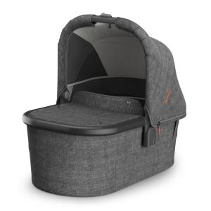 imageUPPAbaby Bassinet V3  Compatible with Vista Cruz Ridge Strollers  Overnight Sleep Solution  Mattress Sheet and Bug Shield Included  Greyson Charcoal MlangeCarbon FrameGreyson Charcoal Mlange